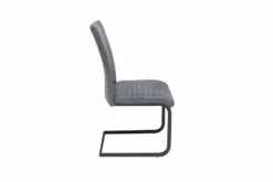 Industrial Freischwinger Stuhl APARTMENT antik grau mit Metallgestell
