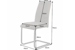 Industrial Freischwinger Stuhl APARTMENT antik taupe mit Metallgestell