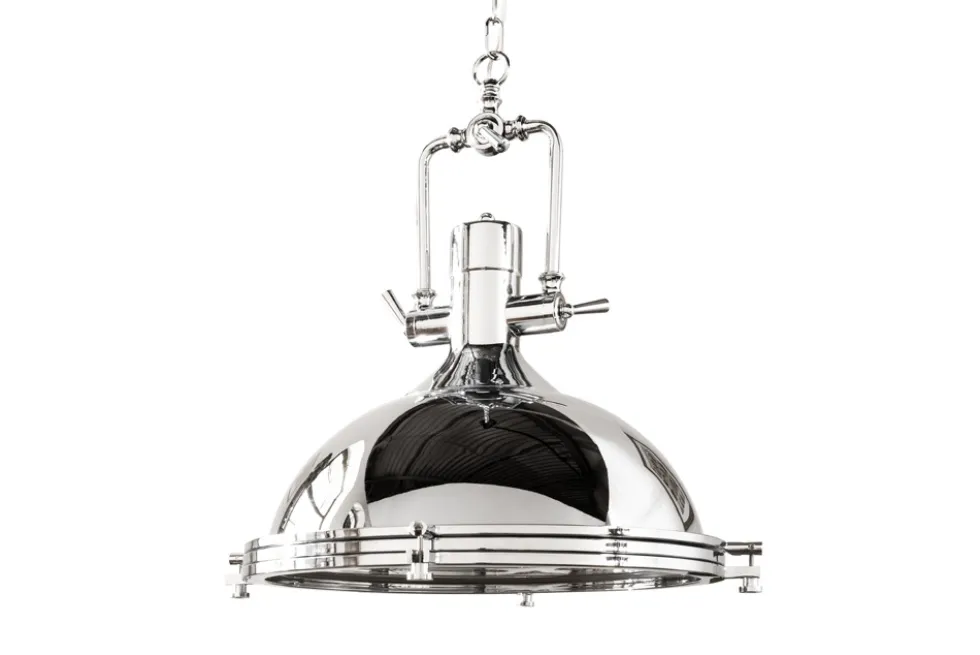 Industrial Hängelampe INDUSTRIAL 45cm silber Chrom Designklassiker
