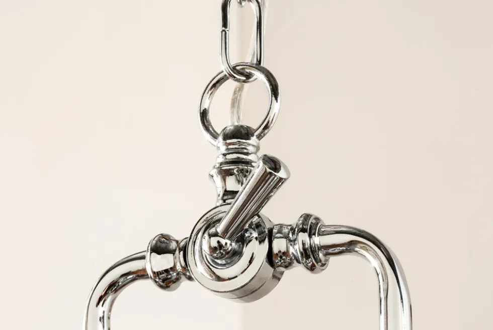 Industrial Hängelampe INDUSTRIAL 45cm silber Chrom Designklassiker