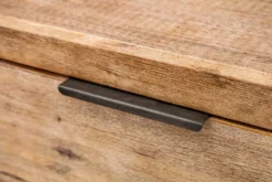 Industrial Sideboard FACTORY 180cm Akazie Massivholz weiß gekälkt Kommode mit Schubladen