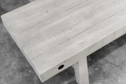Industrial Sitzbank FINCA 200cm grau Pinie recyceltes Massivholz Eisen