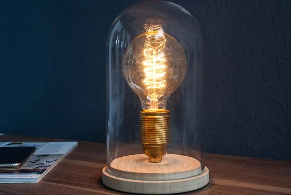 Industrial Tischlampe EDISON 22cm Glühbirne Tischleuchte