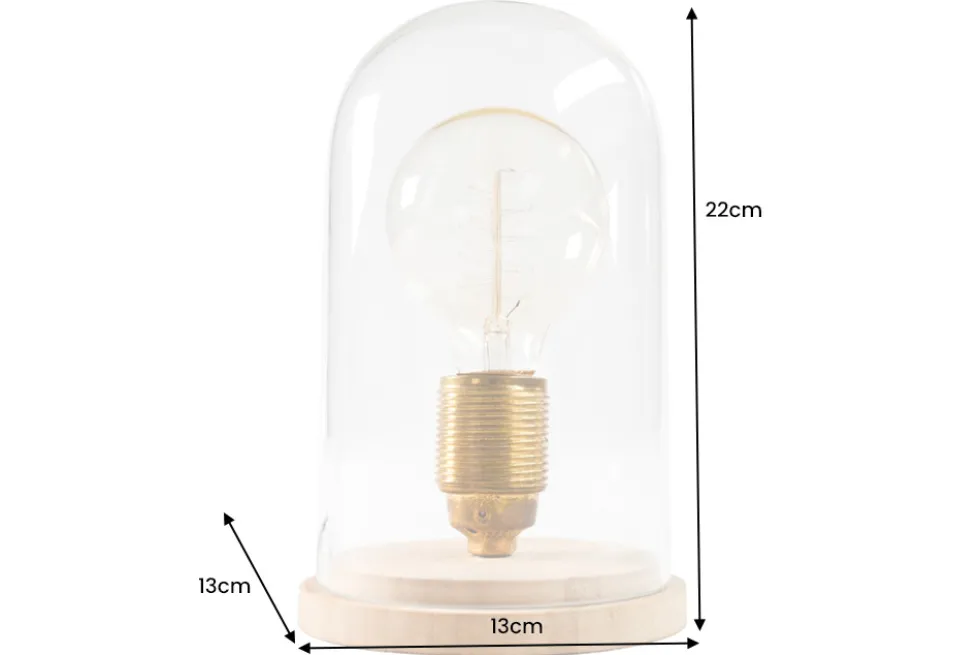 Industrial Tischlampe EDISON 22cm Glühbirne Tischleuchte