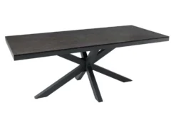 In- und Outdoor Esstisch GALAXIE 180cm anthrazit Keramik Aluminium Gartentisch