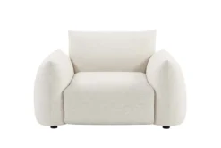 In- und Outdoor Gartensessel SEAHAWK creme Aluminium Olefin 1-Sitzer Sofa wetterfest