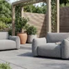 In- und Outdoor Gartensessel SEAHAWK anthrazit Aluminium Olefin 1-Sitzer Sofa wetterfest