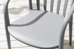 In- und Outdoor Gartenstuhl STUDIO ITALIA anthrazit stapelbar wetterfest
