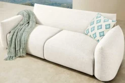 In- und Outdoor Sofa SEAHAWK 205cm creme Aluminium Olefin wetterfest 2-Sitzer Couch