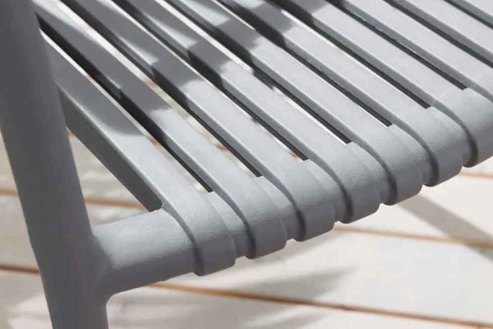 In- und Outdoor Stuhl STUDIO ITALIA anthrazit stapelbar wetterfest Gartenstuhl