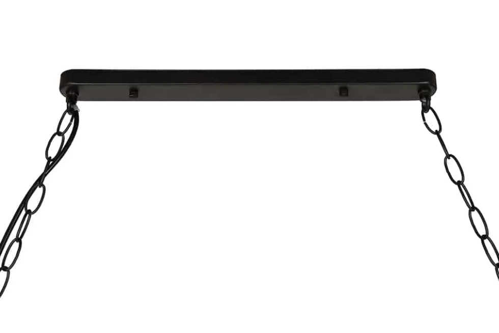 Maritime Hängeleuchte SEVEN SEAS II 120cm Seil Lampe mit 10 Leuchten