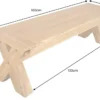 Massive Gartenbank EMPIRE TEAK 160cm natur Teakholz Outdoor-Sitzbank wetterfest