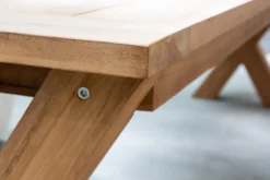 Massive Gartenbank EMPIRE TEAK 180cm Sitzbank Teakholz wetterfest