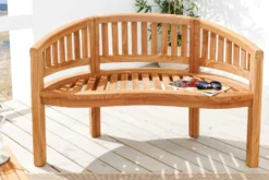 Massive Gartenbank EMPIRE TEAK 120cm natur Teakholz
