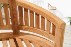 Massive Gartenbank EMPIRE TEAK 120cm natur Teakholz