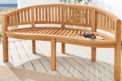 Massive Gartenbank XXL EMPIRE TEAK 150cm natur Teakholz