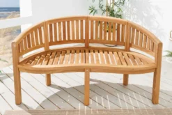 Massive Gartenbank XXL EMPIRE TEAK 150cm natur Teakholz