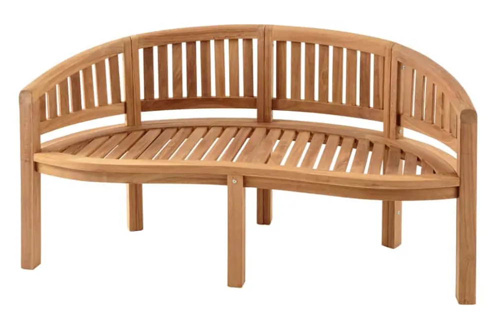 Massive Gartenbank XXL EMPIRE TEAK 150cm natur Teakholz