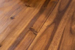 Massiver Baumstamm Esstisch GENESIS 180cm Akazie Baumkante Kufengestell Industrial Finish