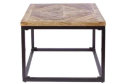 Massiver Beistelltisch INFINITY HOME 60cm Mangoholz Industrial Design