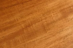 Massiver Couchtisch GENESIS 110cm braun Akazienholz Baumkante V-Gestell