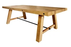 Massiver Esstisch FINCA 240cm vintage braun recyceltes Pinienholz Industrial Design