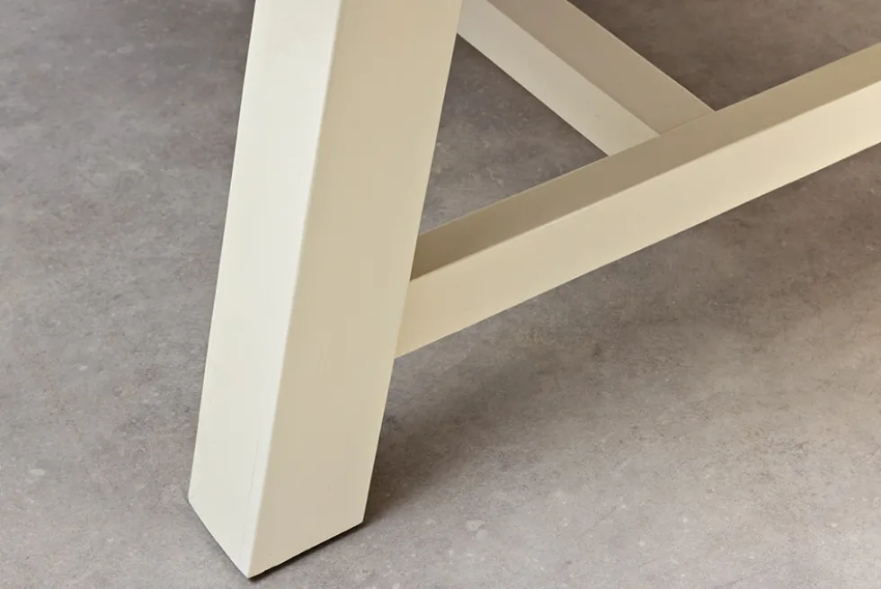 Massiver Esstisch HAMPTONS 200cm hellbraun creme Pinienholz