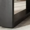 Massiver Esstisch MAMMUT 300cm natur Akazie U-Gestell schwarz Baumkante 5cm Tischplatte