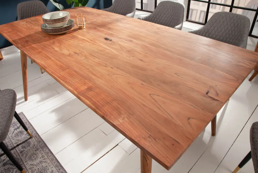 Massiver Esstisch MYSTIC LIVING 160cm Akazie natur Massivholz