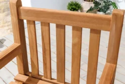 Massiver Gartenstuhl EMPIRE TEAK natur Teakholz Outdoor