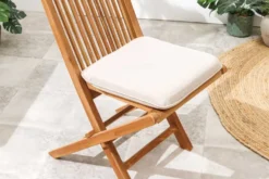 Massiver Gartenstuhl EMPIRE TEAK Teakholz klappbar Hochlehner wetterfest