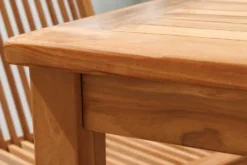 Massiver Gartentisch EMPIRE TEAK 150cm natur Teakholz