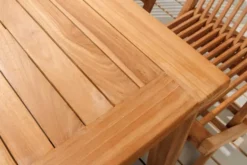 Massiver Gartentisch EMPIRE TEAK 150cm natur Teakholz