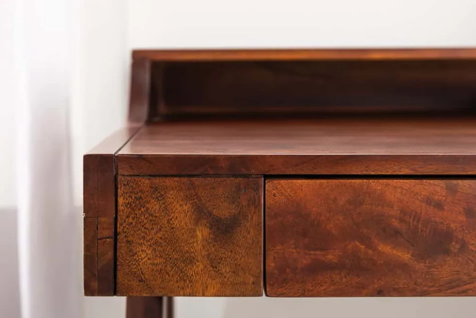 Massiver Sekretär MONSOON 120cm Akazie Schreibtisch Markant Finish