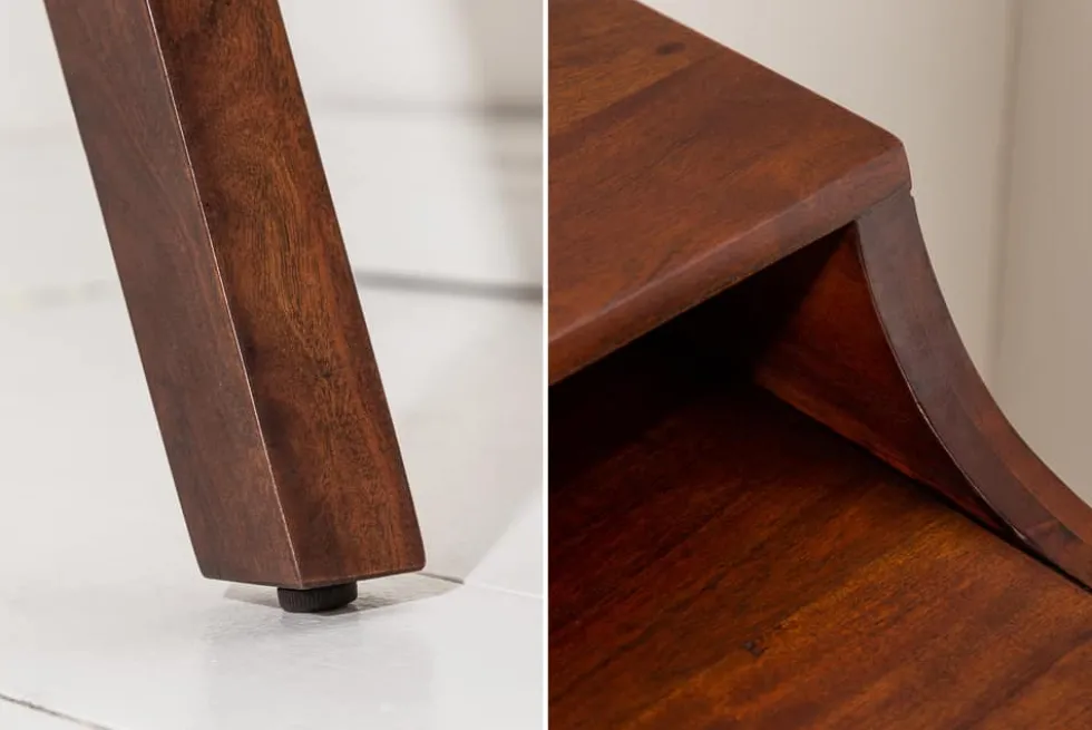 Massiver Sekretär MONSOON 120cm Akazie Schreibtisch Markant Finish