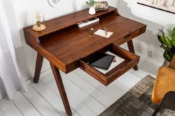 Massiver Sekretär MONSOON 120cm Akazie Schreibtisch Markant Finish