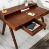 Massiver Sekretär MONSOON 100cm Akazie Schreibtisch Markant Finish