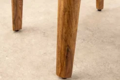 Massiver Stuhl ORGANIC braun Sheeshamholz stone finish handmade