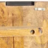 Massives Highboard SNAKE 120cm schwarz gold Mangoholz Schlangen-Design mit aufwendigen 3D Schnitzereien