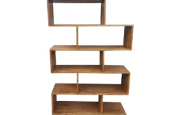Massives Regal MAKASSAR XL 150cm braun Mangoholz honey finish Bücherregal