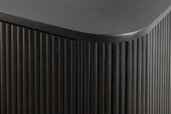 Massives Sideboard GATSBY 160cm schwarz gold Mangoholz Retro handmade