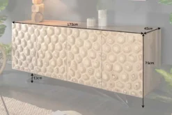 Massives Sideboard ORGANIC LIVING 175cm Mangoholz organisches Design