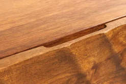 Massives Sideboard SCORPION 180cm braun hängend Mangoholz mit 3D Schnitzereien