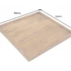 Massives Tablett MAKASSAR 50cm braun Mangoholz honey finish handmade