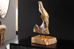 Massives Teakholz Ornament FLAME 30-40cm Treibholz Dekoration