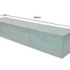 Massives TV-Board SCORPION 160cm türkis Mangoholz hängend Lowboard