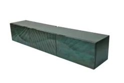 Massives TV-Board SCORPION 160cm türkis Mangoholz hängend Lowboard