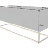 Massives TV-Lowboard SCORPION 160cm schwarz Mangoholz aufwendige 3D Schnitzereien