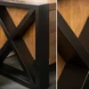 Massives TV-Lowboard THOR 200cm recyceltes Pinienholz im Industrial Design