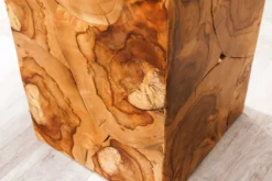 Massive Säule TRIBAL 110cm braun natur Teakholz handmade Dekoration